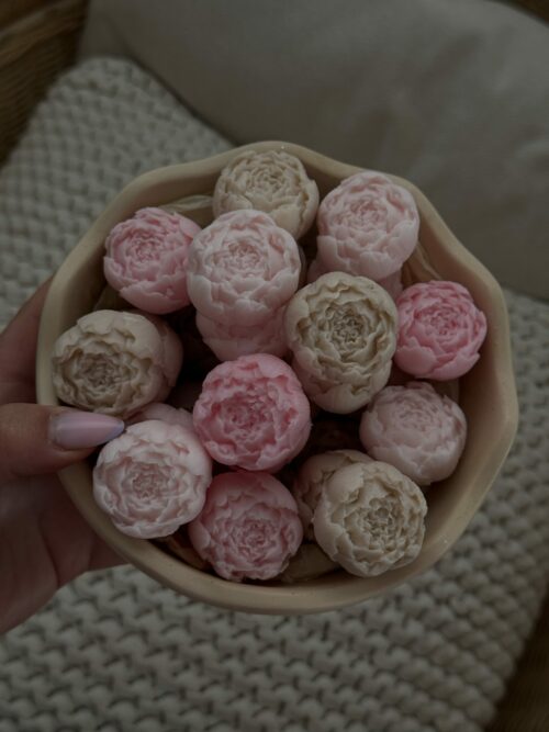 Bougie Pivoines ronde – Image 8