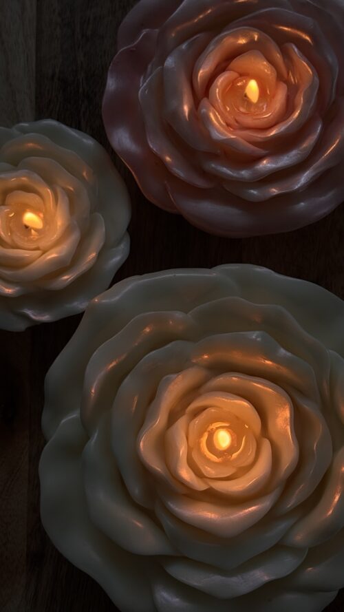 Bougie Bloom Nacrée – Image 3