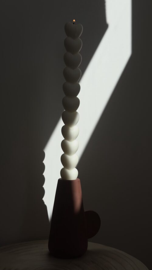 Bougie Chandelle Cœur