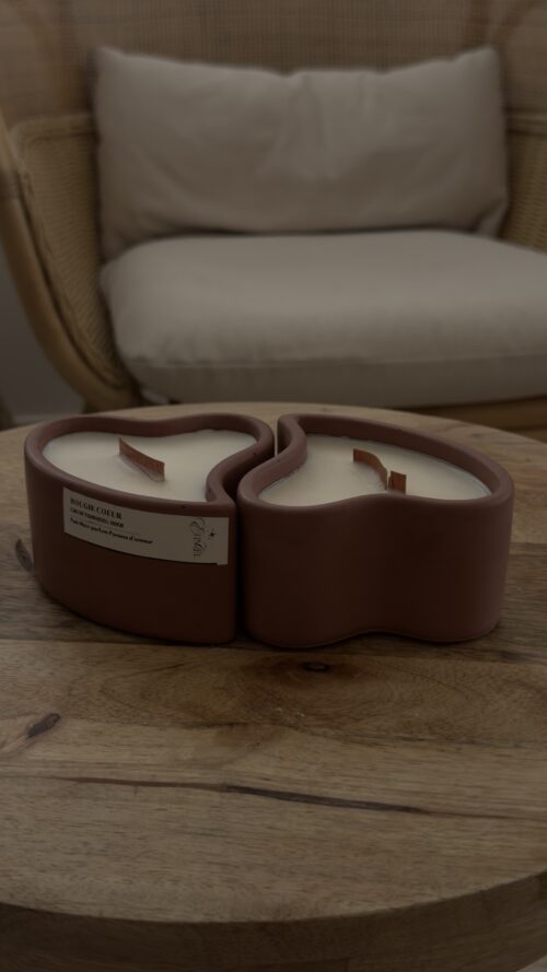 Bougie double cœur – Image 2