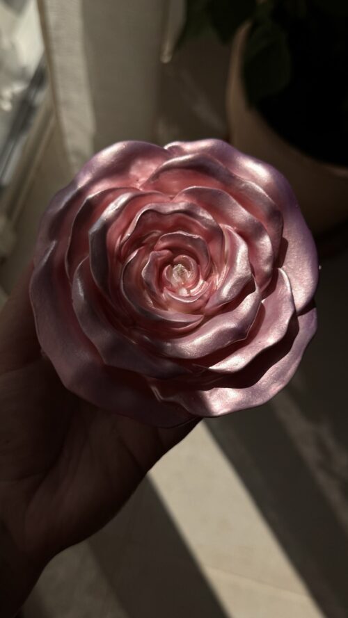 Bougie Bloom Nacrée pastel – Image 2