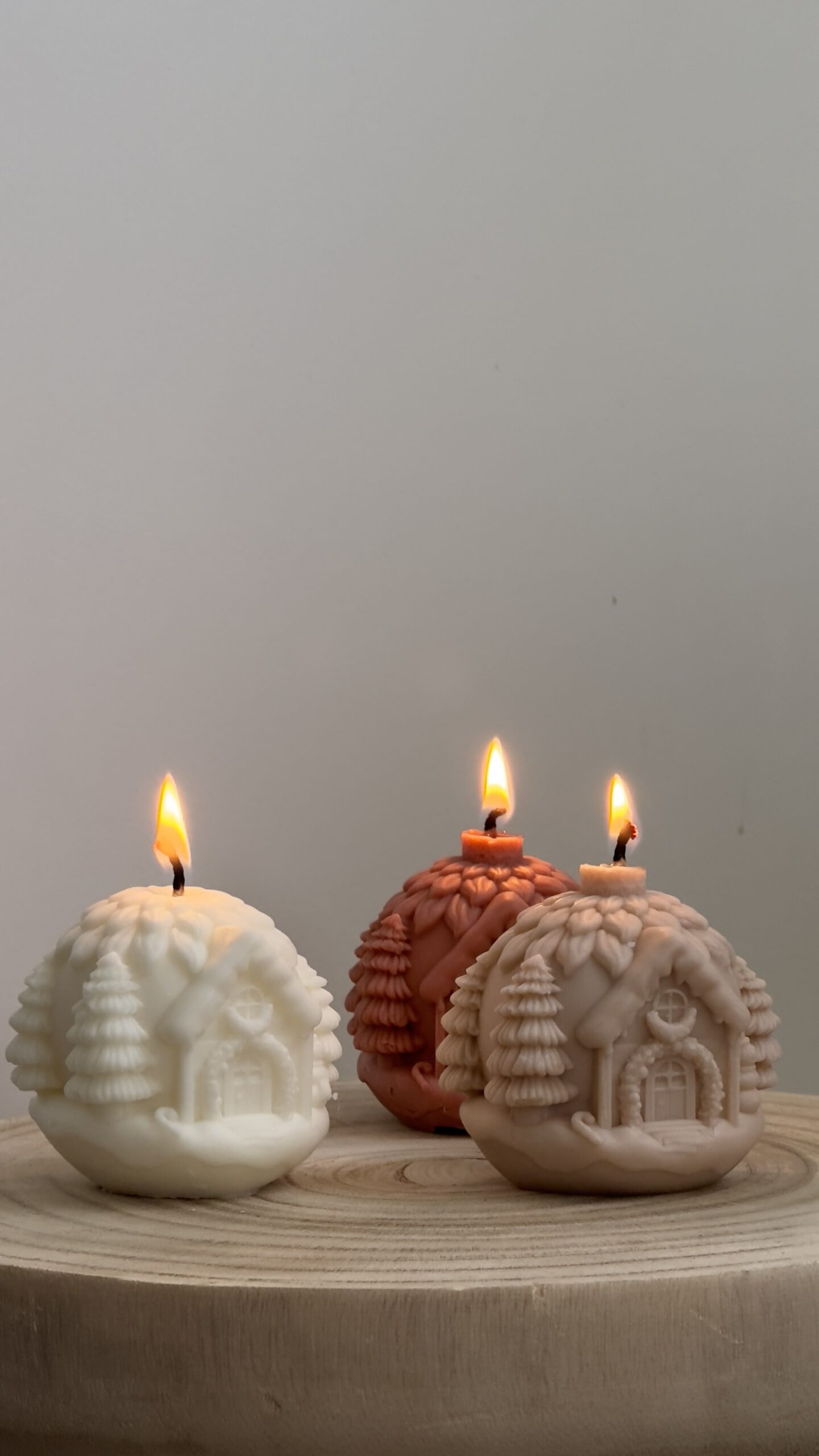 Bougie Boule de Noël « Pure White » – Image 2