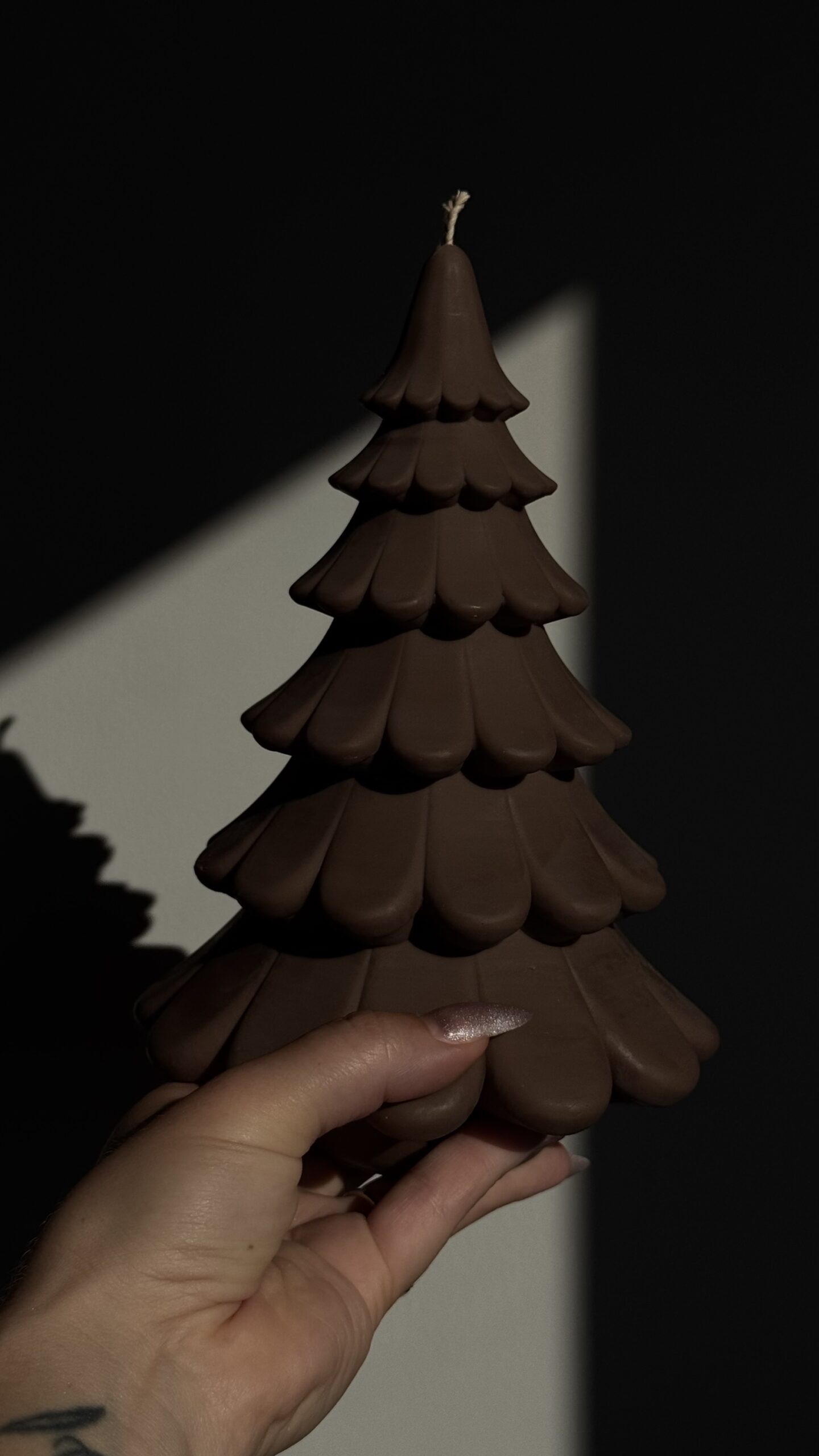 Bougie sapin Layered « Chocolate » – Image 2