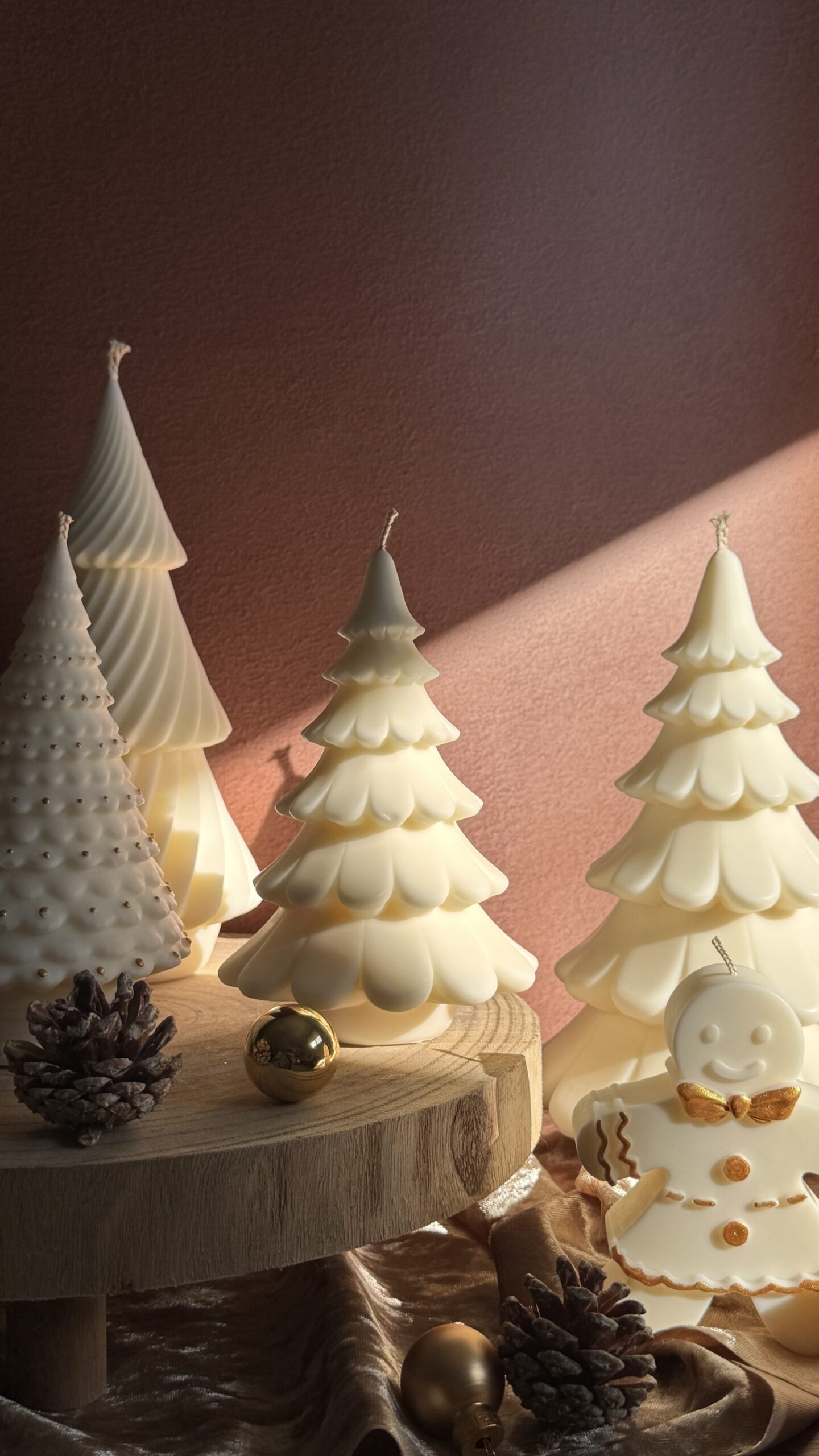 Bougie Sapin Jolly « Pure White » – Image 3