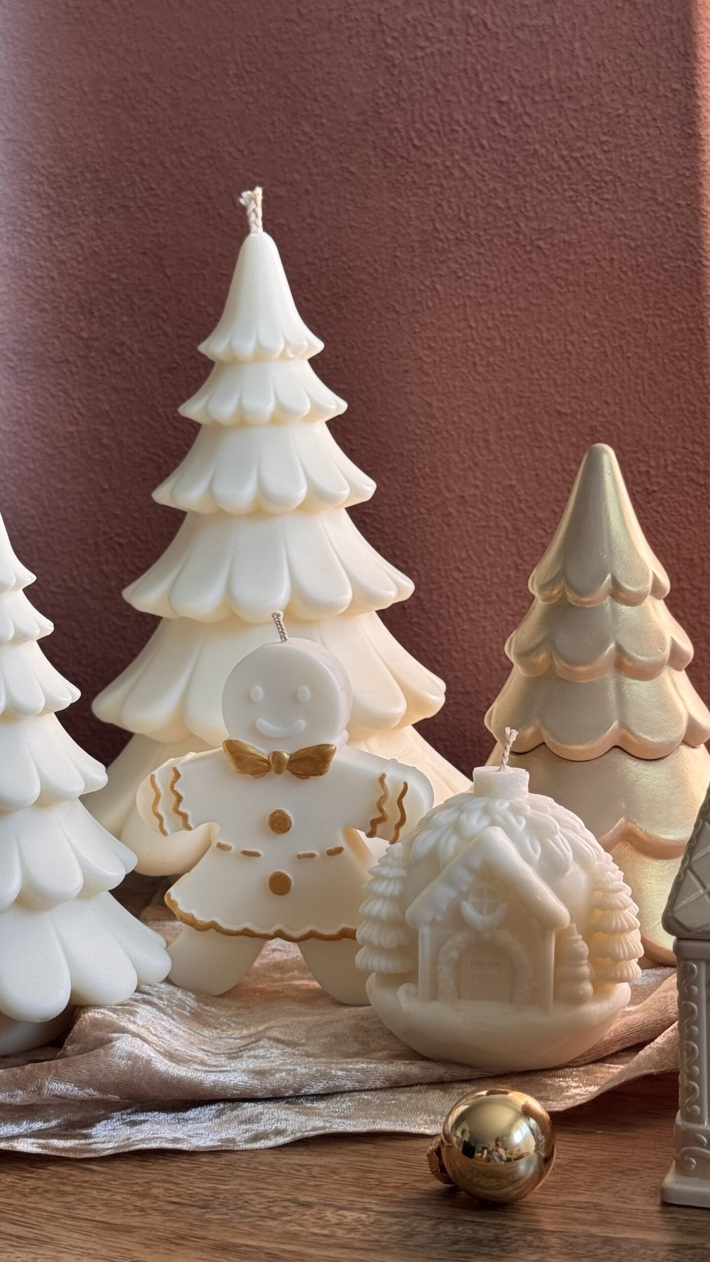 Bougie Boule de Noël « Pure White » – Image 4