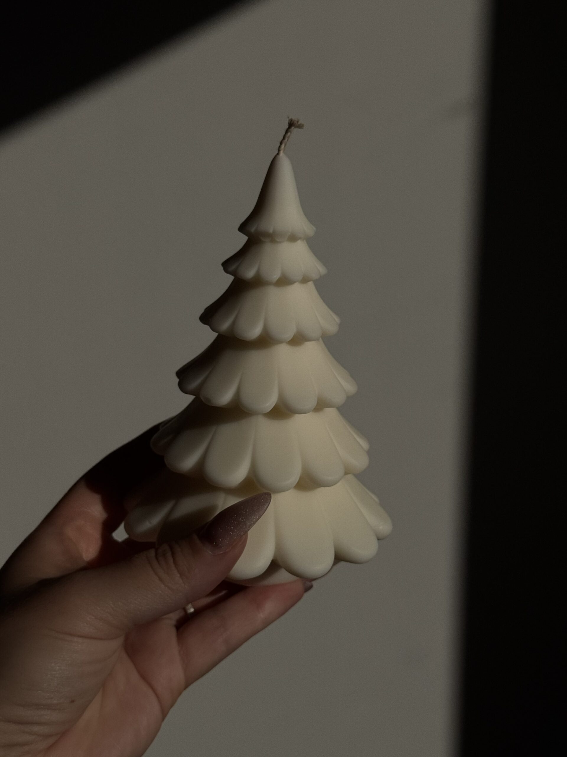 Bougie Sapin Layered « Pure White » – Image 3