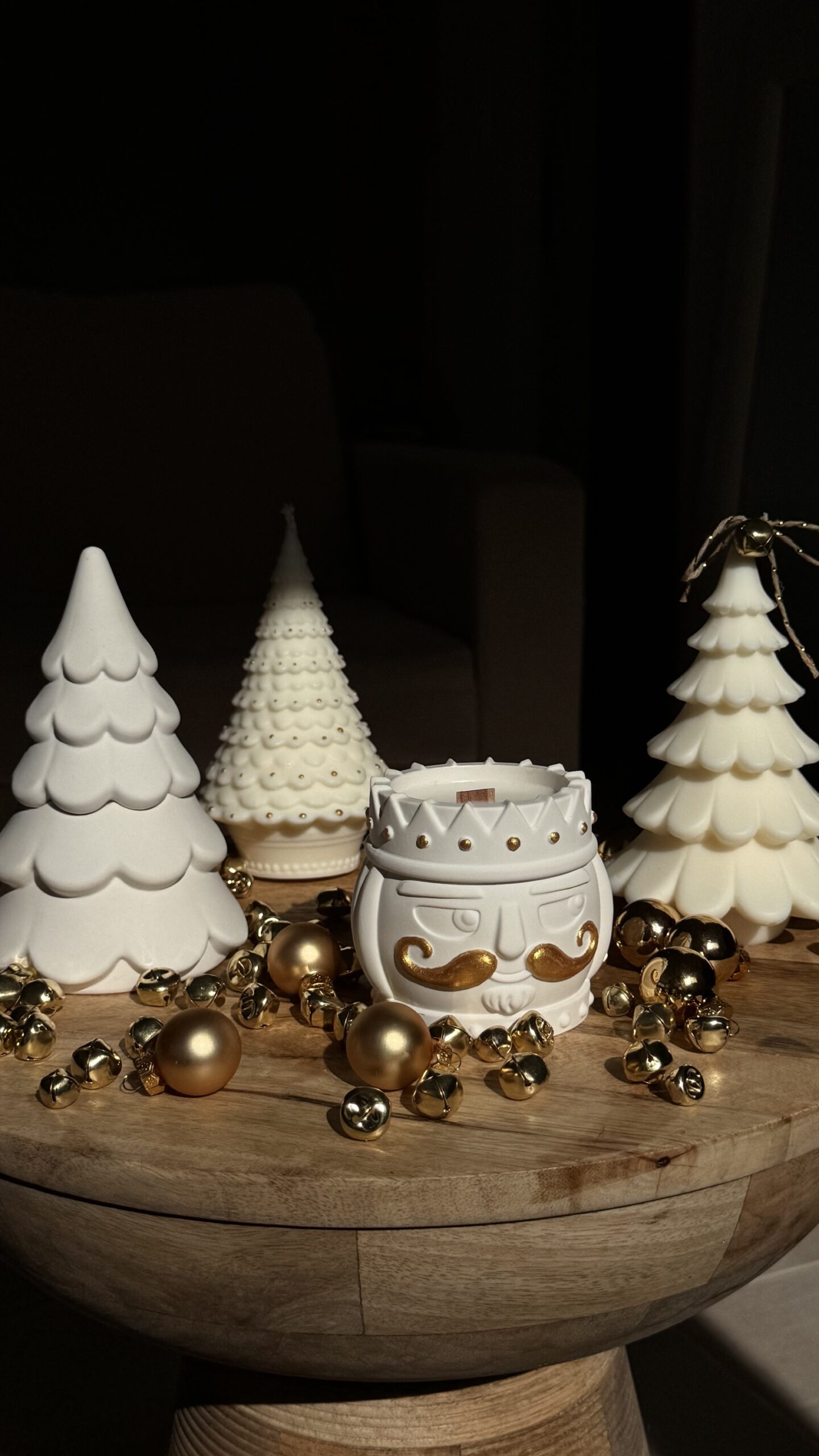 Bougie Pot casse Noisette « Pure White » – Image 3