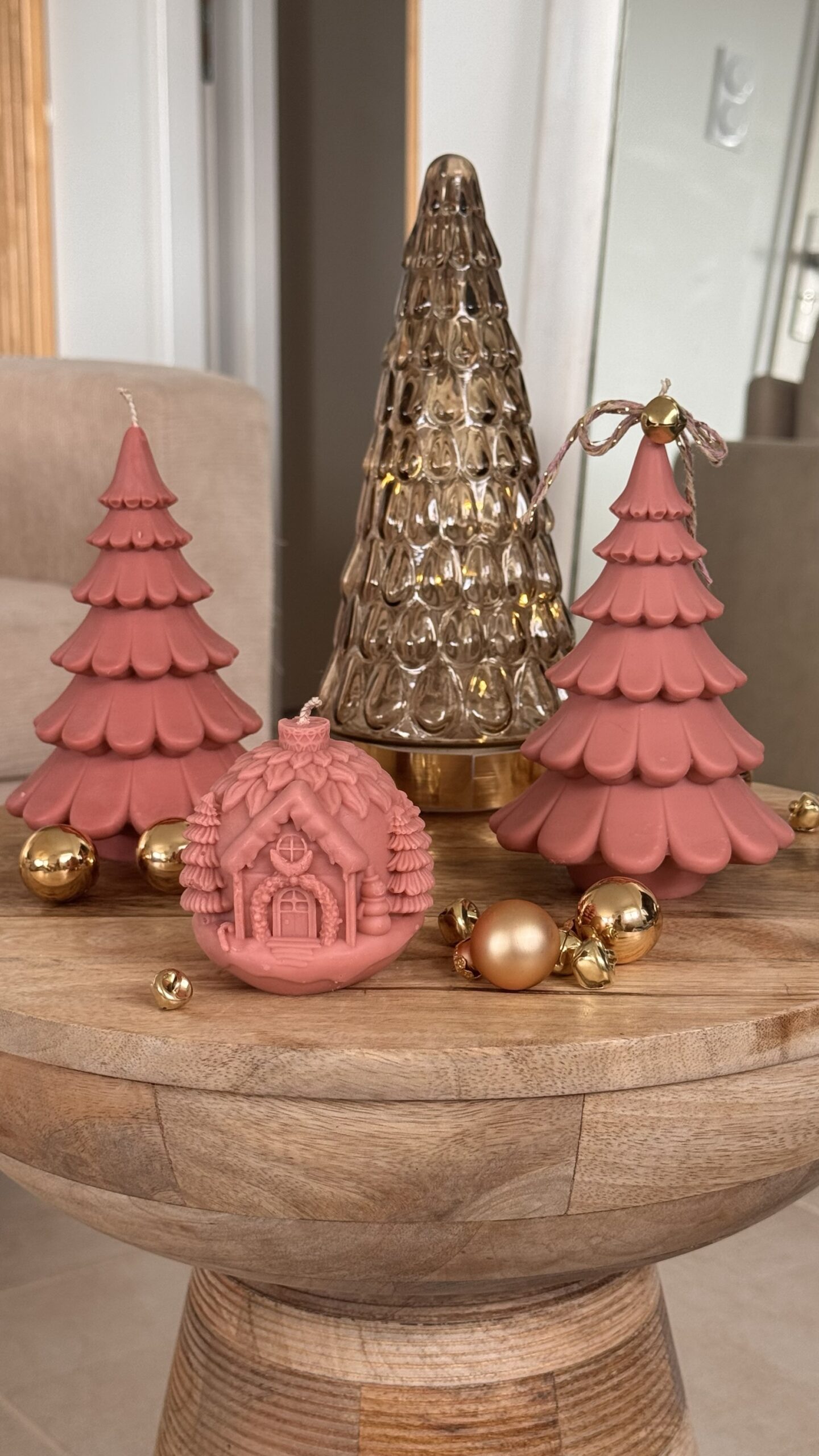 Bougie Sapin Layered « Terre » – Image 2