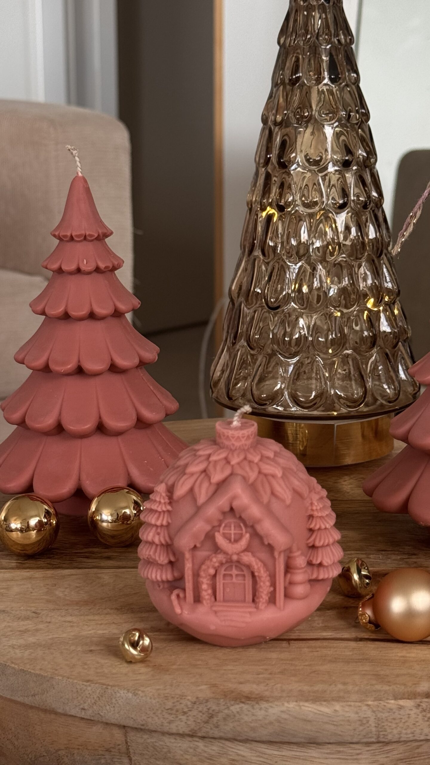 Bougie Sapin Layered « Terre » – Image 4