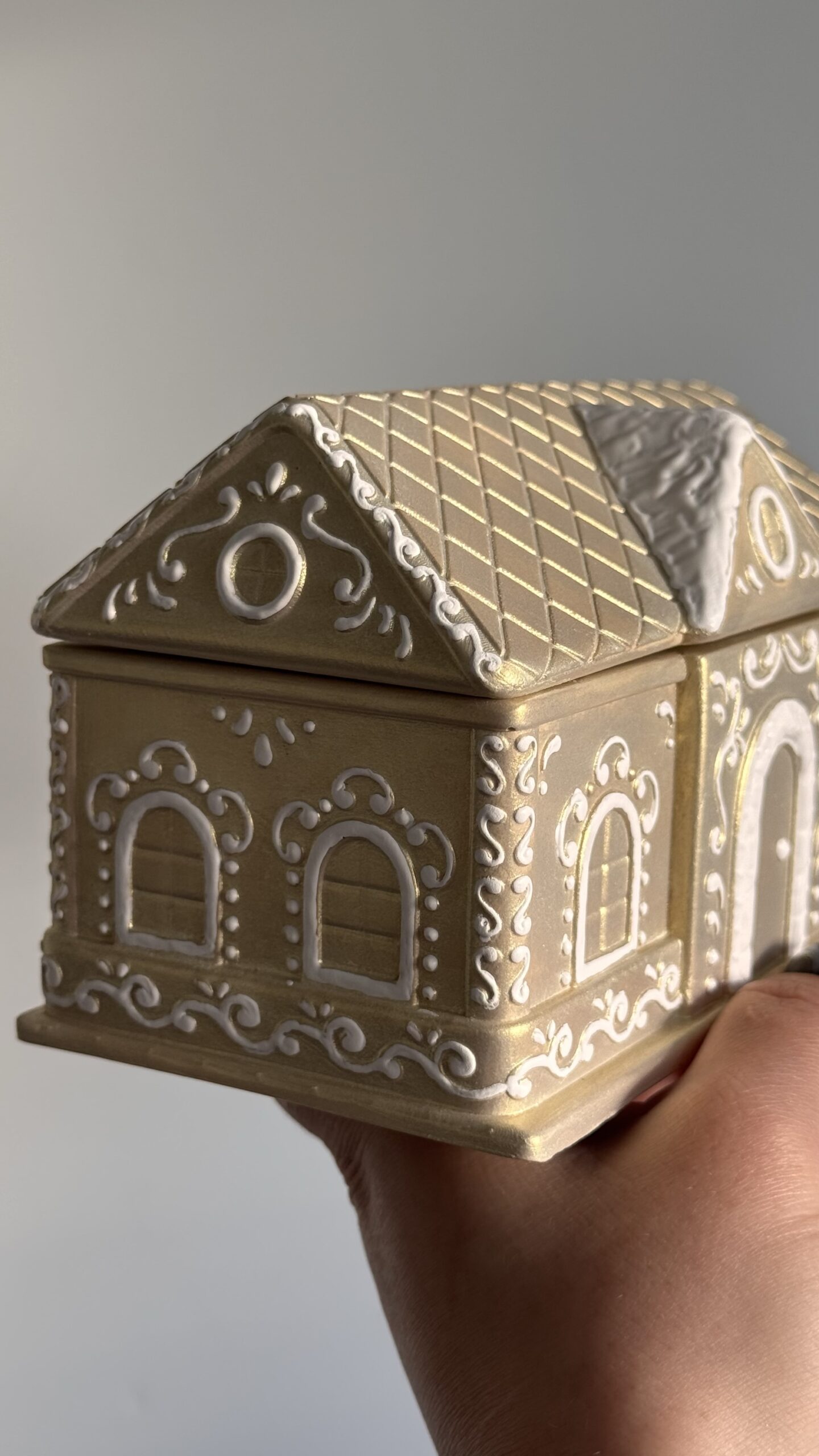 Bougie Gingerbread Cottage « Nacrée » – Image 7